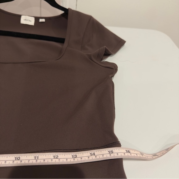 Aritzia Wilfred Free Theodora Jumpsuit Chocolate Brown Women Size XL Cap Sleeve - Picture 12 of 14